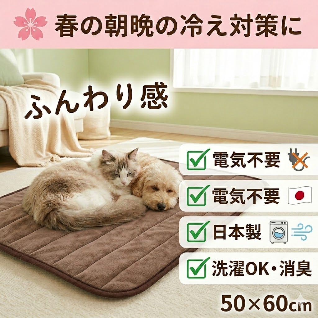 ベッドウォーマー 犬猫 消臭達人 蓄熱あったかマット 遠赤効果 電気不要 | Fluffi