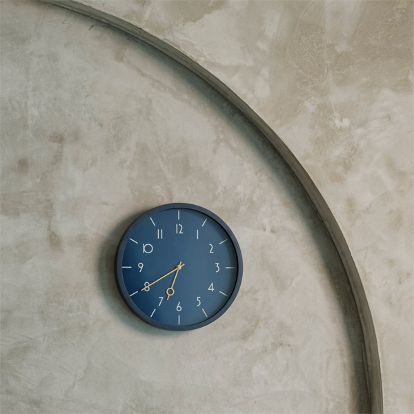 INTERFORM 掛時計 VETELI ネイビー CL-4344 INTERFORM（インターフォルム） VETELI WALL CLOCK NAVY （ヴェテリ
