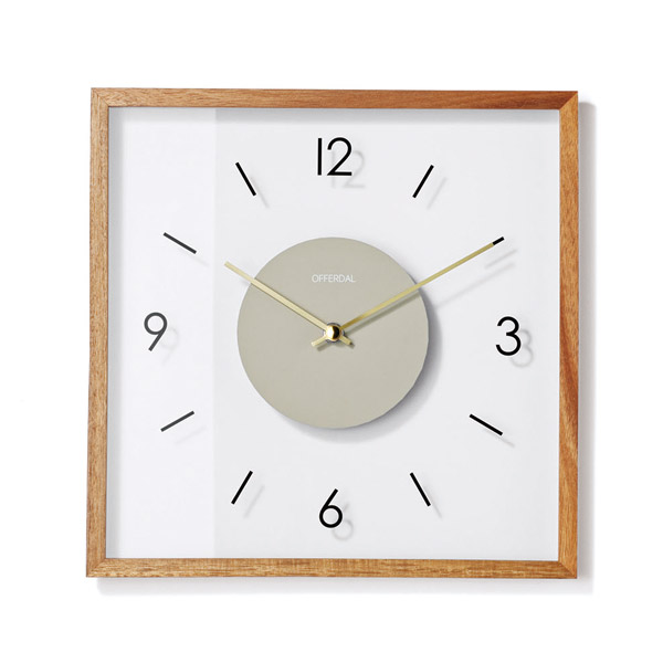 インターフォルム 掛け時計 CL-4424BN ラトゥリ ブラウン INTERFORM（インターフォルム） LATURI WALL CLOCK BROWN （ラトゥリ