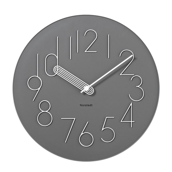 INTERFORM（インターフォルム） BOORK WALL CLOCK GREY （ボールク