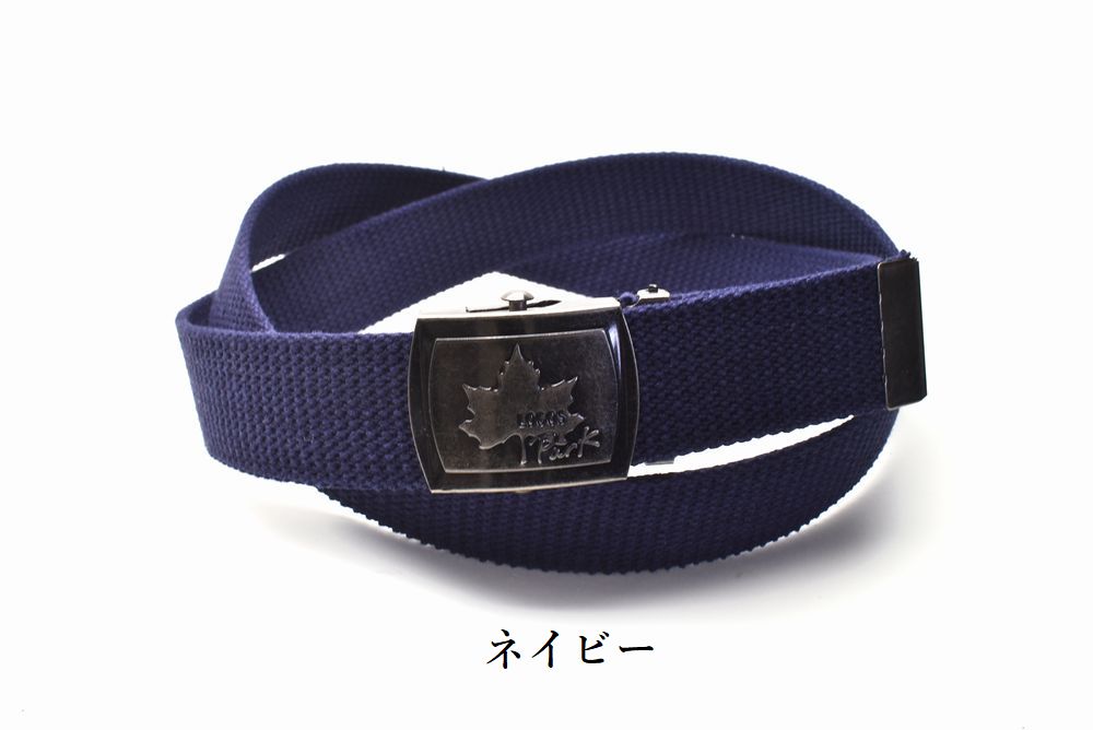 メンズガチャベルト LOGOS(ロゴス) 綿 カジュアル 無地 アウトドア