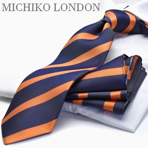 MICHIKO LONDON メンズネクタイ（色：オレンジ系）の商品一覧