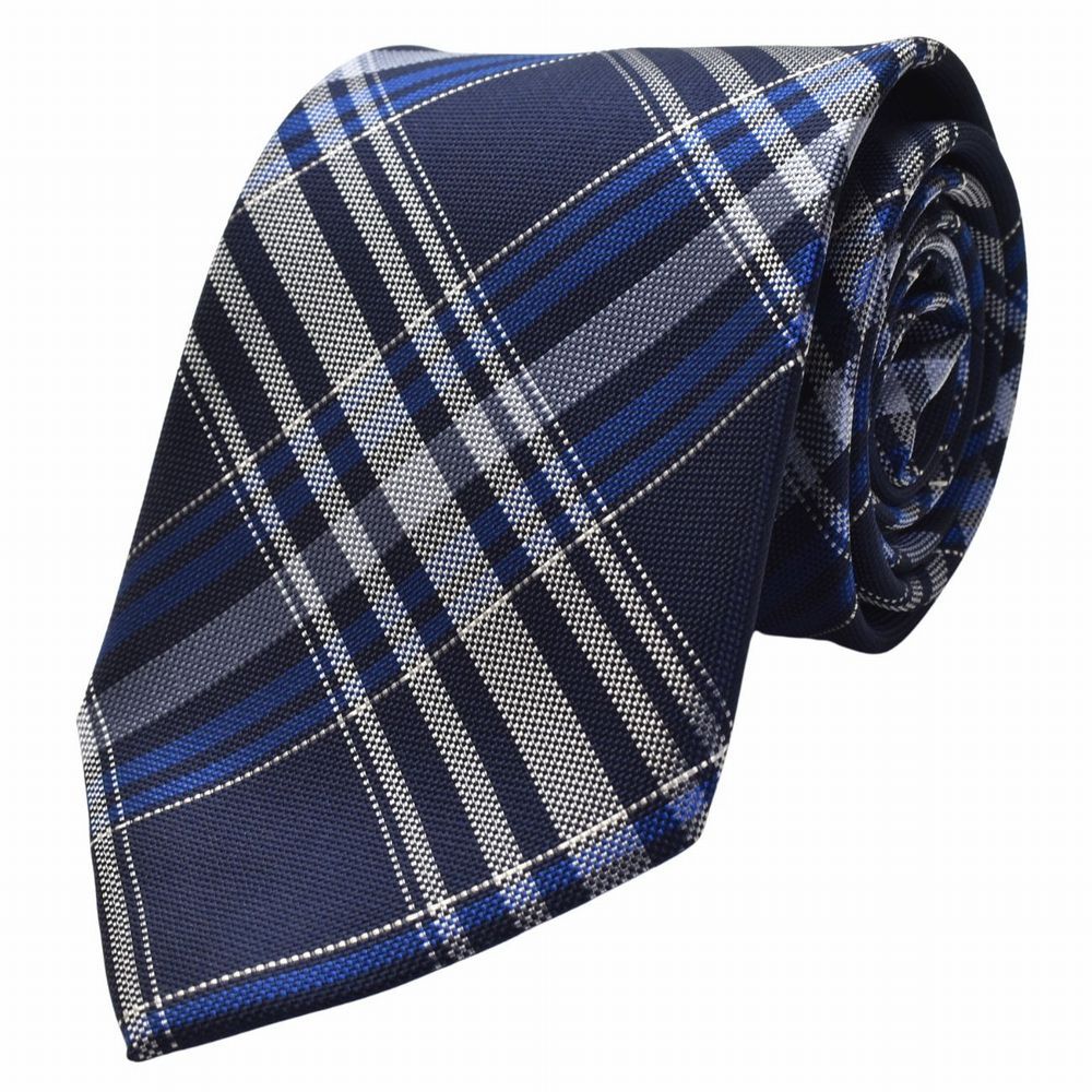 【極美品】Kiton ダークブルー 幾何学模様 ネクタイ MICHIKO LONDON（ミチコロンドン） ネクタイ ブランド レギュラー 結婚