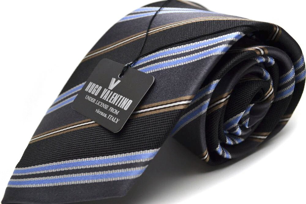 父の日 プレゼント おしゃれ ネクタイ ギフト 就活 ブランド シルク100% HUGO VALENTINO 超ロング C-LON-SET-S3 S51 silknecktie ※通常より長いです。｜flyingbluenet｜09