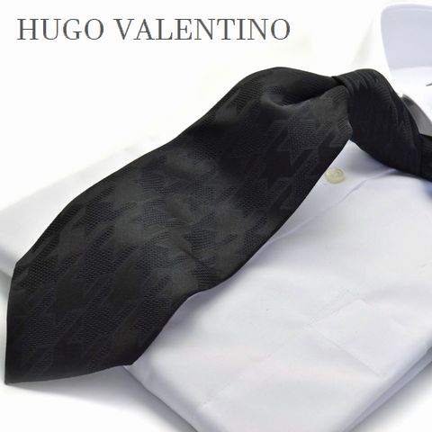 ネクタイ おしゃれ ストライプ ブランド シルク100% HUGO VALENTINO