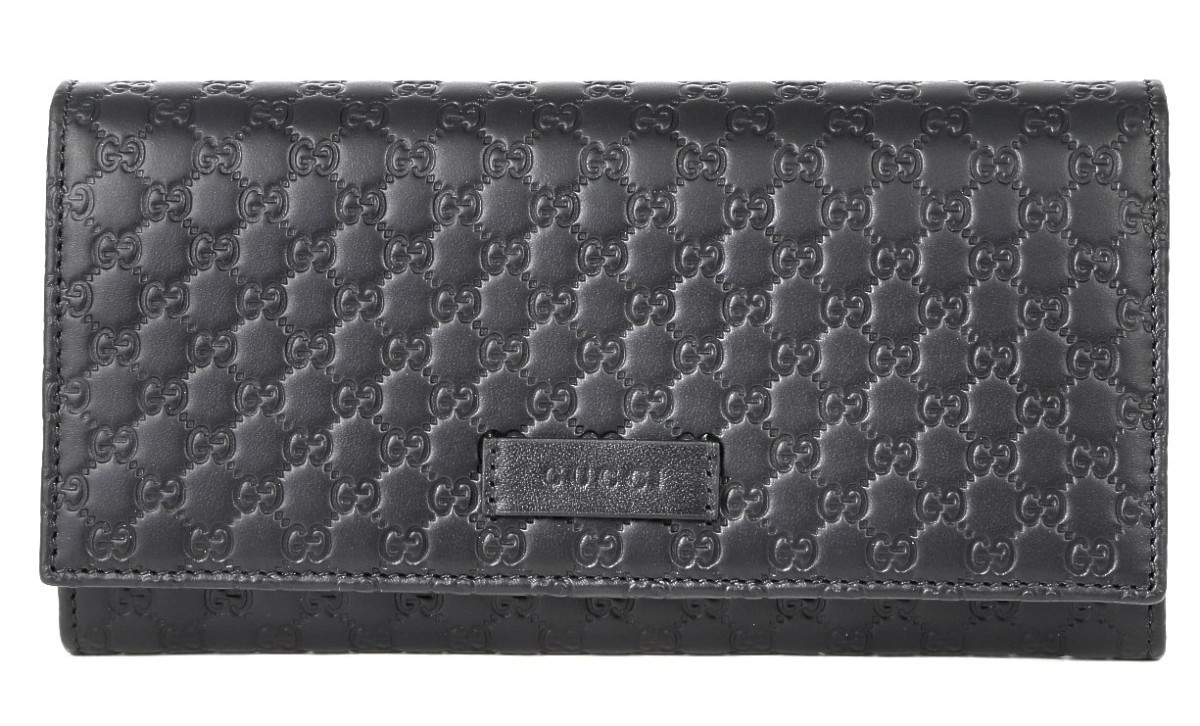 グッチ 財布 レディース 449396 1000 GUCCI gucci 二つ折り長財布 マイクログッチッシマ ブラック ブランド新品 未使用品 正規品 本物保証 :449396 bmj1g 1000:FLYING MARKET