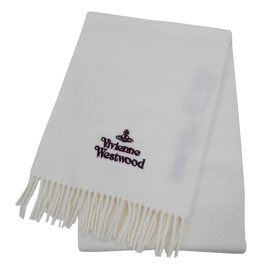 2024AW Vivienne Westwood マフラー 24-81030007-W00Q7-A401-WHITE 