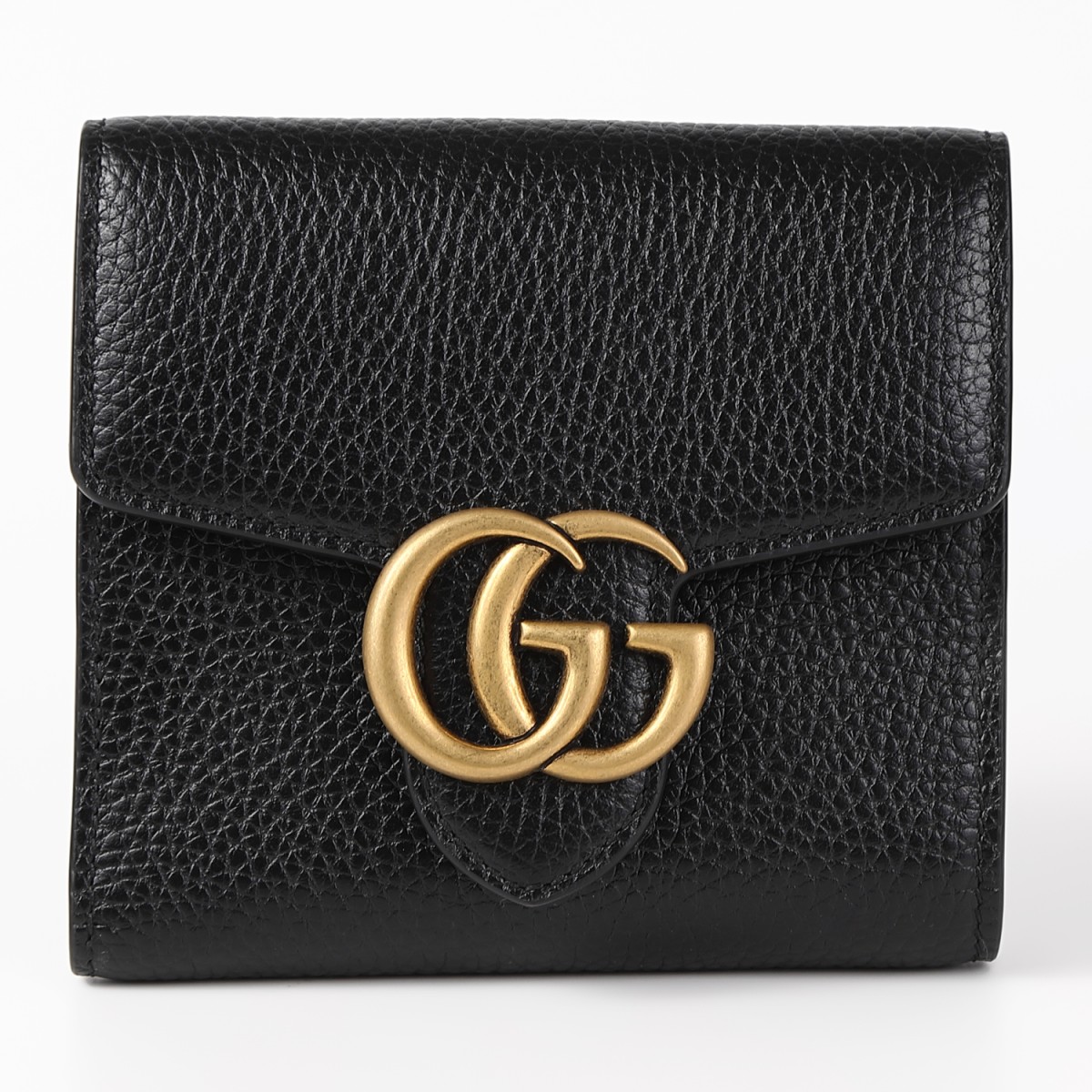 【極美品】グッチ 折り財布 GGマーモント レザー ブラック magnet_174020174200.jpg