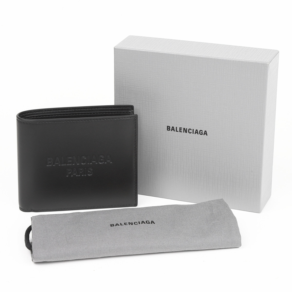 BALENCIAGA（バレンシアガ） 785256 2AAOS 1000 二つ折り財布 ブラック