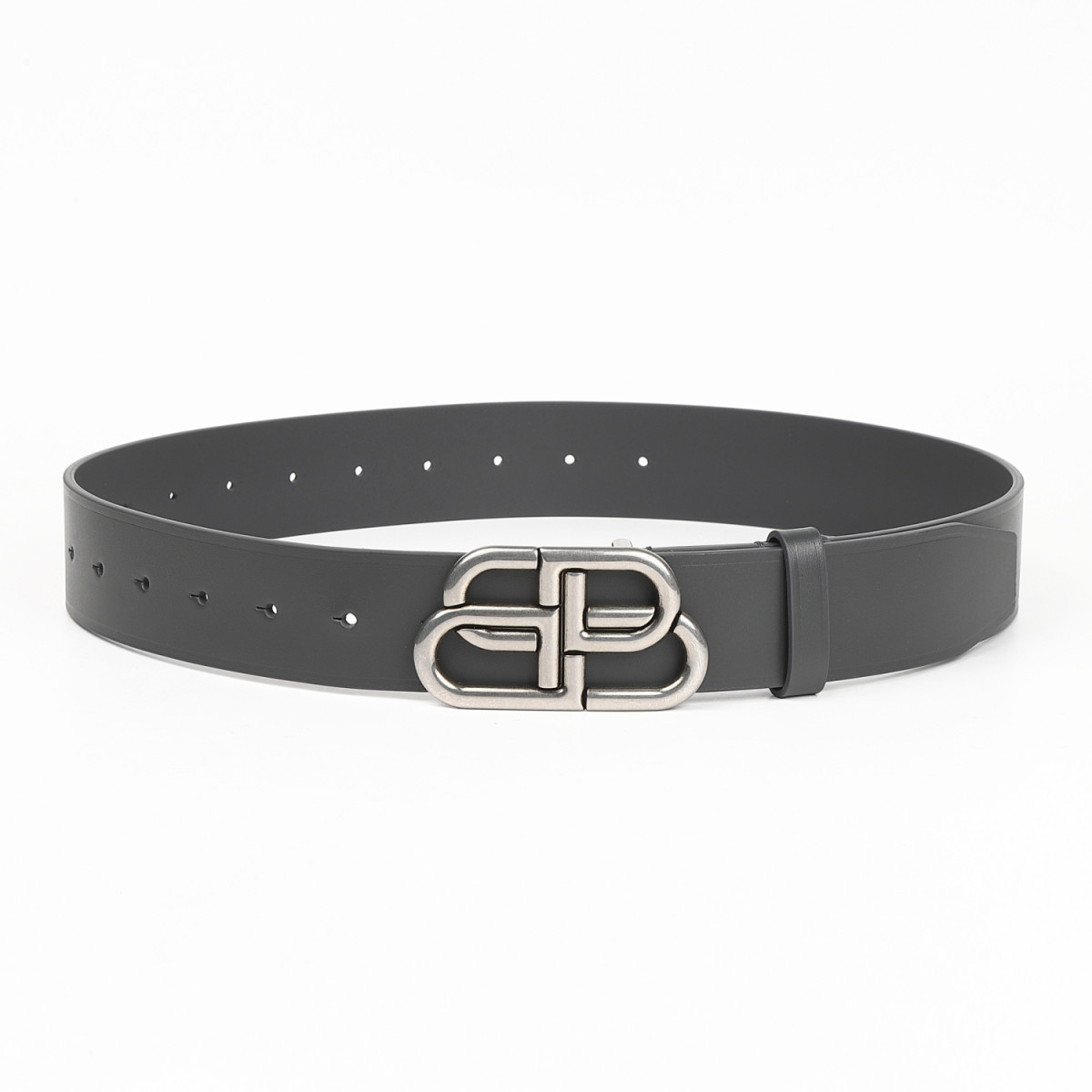 BALENCIAGA（バレンシアガ） 674181 1CH0B 1110 レザー製 ロゴ ベルト