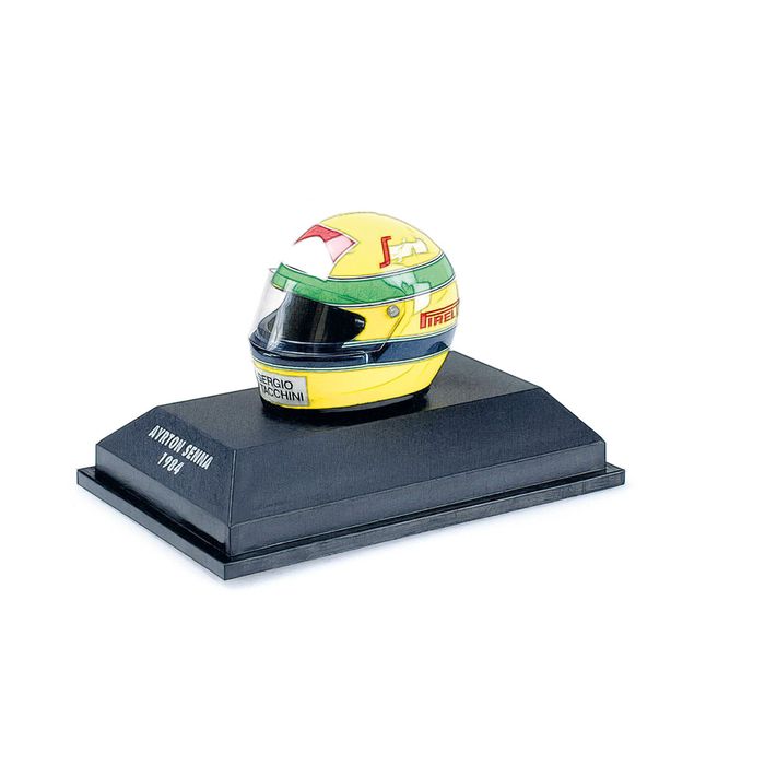 1/8 MINICHAMPS ヘルメット アイルトン・セナ ブラジルGP 1984 F1初出場 京商 540308419 新製品予約