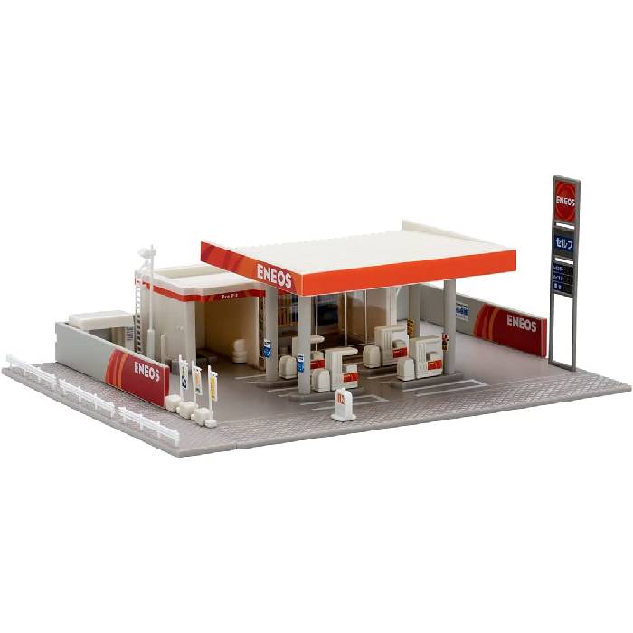 Nゲージ ガソリンスタンド エネオス 鉄道模型 ジオラマ ストラクチャー
