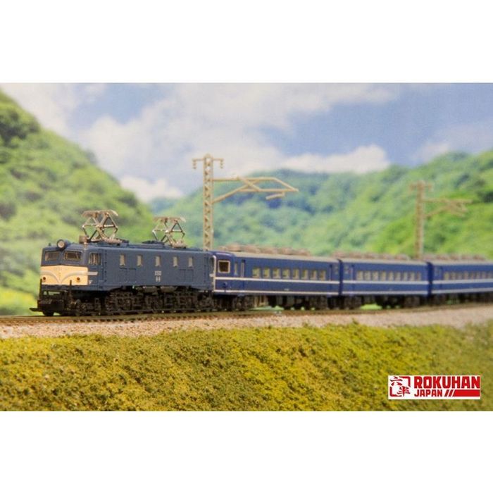 Zゲージ 国鉄 EF58形電気機関車 小窓 127号機 青色 鉄道模型 ロクハン