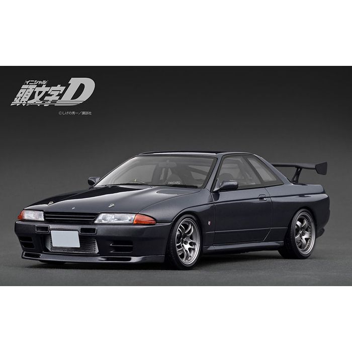 NISSAN　GTR 32　頭文字D 1/18 INITIAL D Nissan Skyline GT-R (BNR32) Gun Gray Metallic 頭