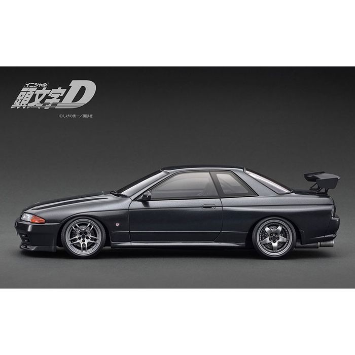 1/18 INITIAL D Nissan Skyline GT-R (BNR32) Gun Gray Metallic 頭
