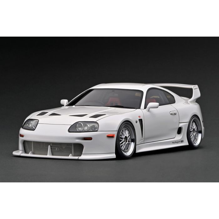 1/18 トヨタ スープラ (A80) TRD 3000GT ホワイト 模型 ミニカー