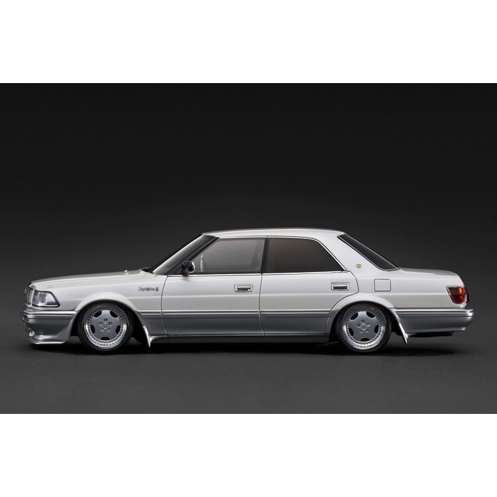 模型製作用品 13CROWN ignition model TOYOTA CROWN Royal Saloon G (130）Pearl White
