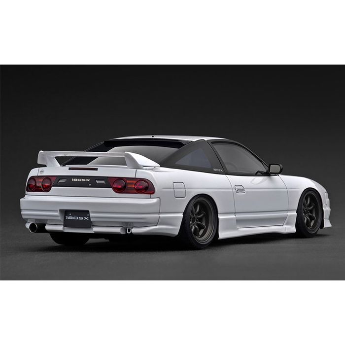 あすつく 1/18 Nissan 180SX TYPE X (RPS13) White ミニカー 模型 完成