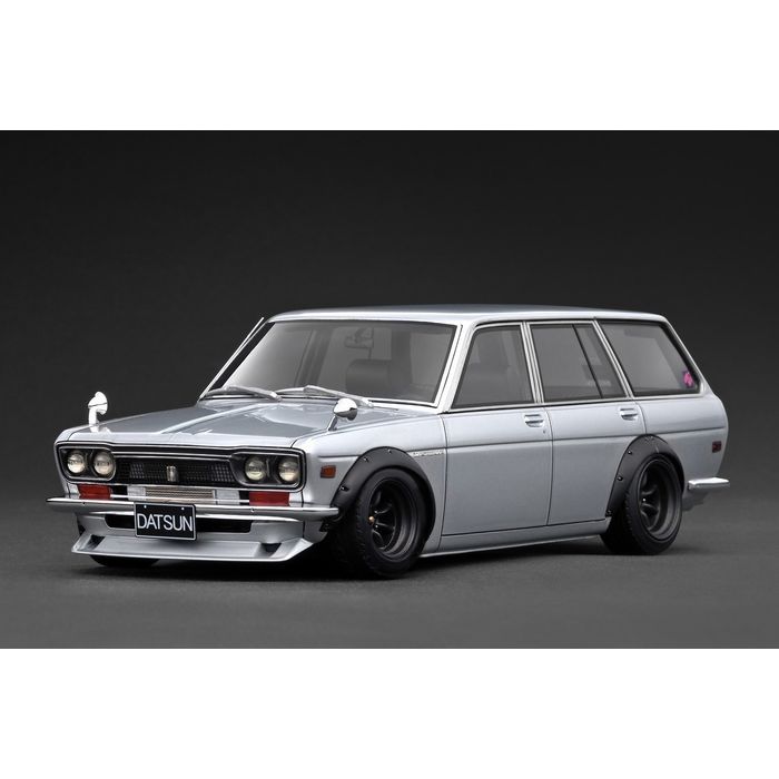 イグニッションモデル 1/18 Datsun Bluebird Wagon (510) Silver