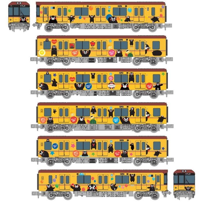 6092 東京メトロ銀座線1000系 くまモンラッピング6両セット鉄道模型 東京メトロ銀座線1000系くまモンラッピング6両セット 品番：6092