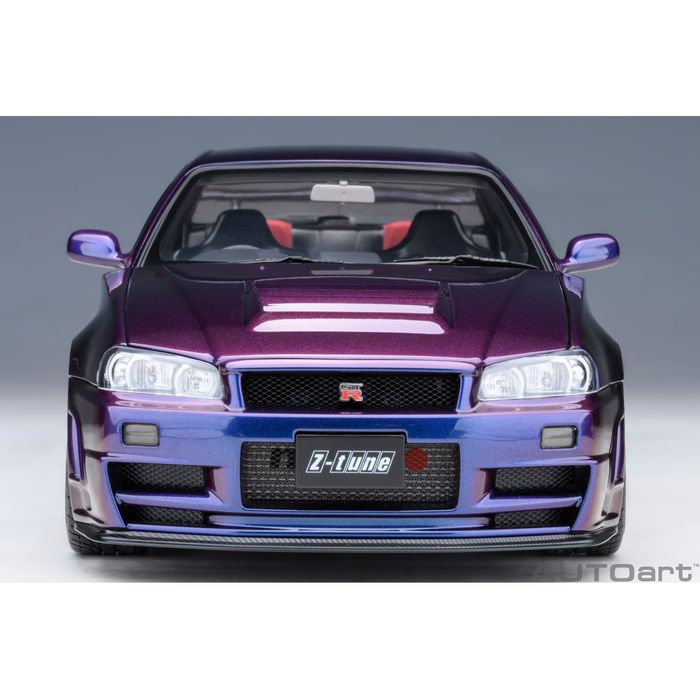 AUTOart 1/18　ニスモ Nismo R34 GT-R Z-tune （ミッドナイトパープル?） ミニカー 模型 オートアート 77464