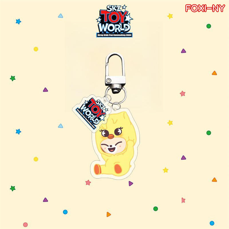 Stray Kidsグッズ SKZ アクリル キーリング SKZOO ストレイキッズ キーホルダー グッズ キーチェーン アクセサリー 携帯 鍵飾り SKZ'S TOY WORLD スキズ｜flysell｜05