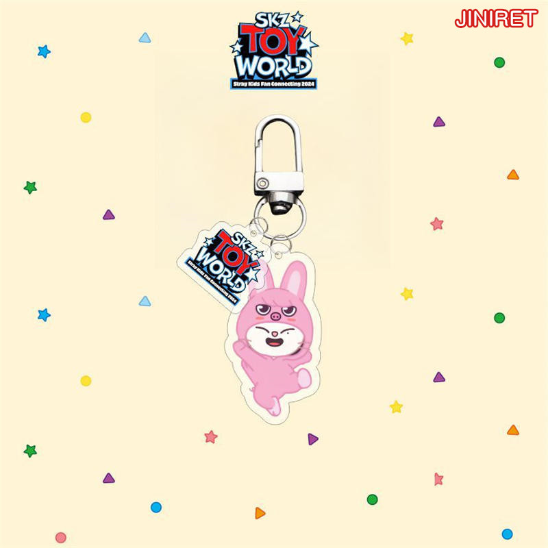 Stray Kidsグッズ SKZ アクリル キーリング SKZOO ストレイキッズ キーホルダー グッズ キーチェーン アクセサリー 携帯 鍵飾り SKZ'S TOY WORLD スキズ｜flysell｜06