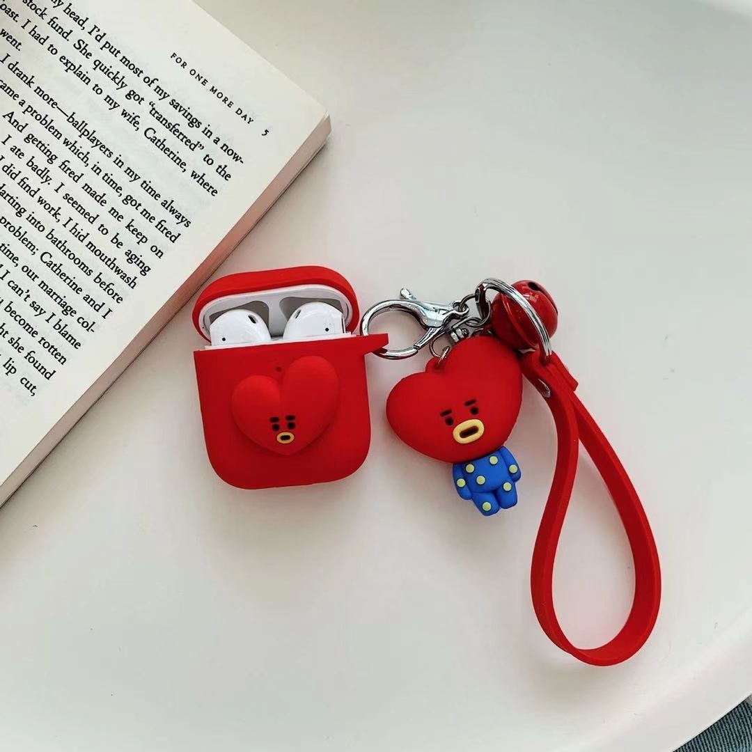 BT21 グッズ  ビーティー21 防弾少年団 韓国 Airpods1/2/3/Pro ケース エアーポッズ エアーポッド カバー シリコン バンタン チャーム付き｜flysell｜07