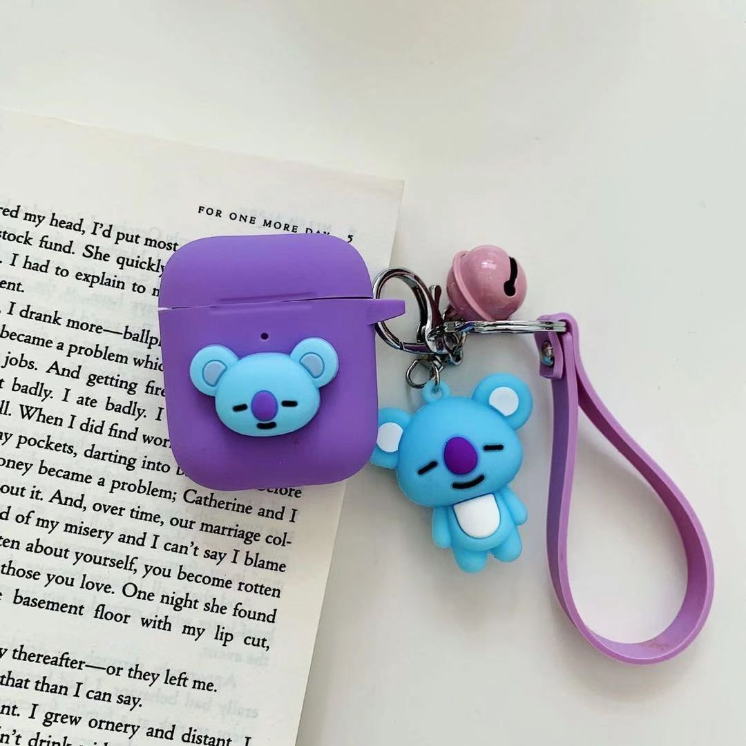 BT21 グッズ  ビーティー21 防弾少年団 韓国 Airpods1/2/3/Pro ケース エアーポッズ エアーポッド カバー シリコン バンタン チャーム付き｜flysell｜08