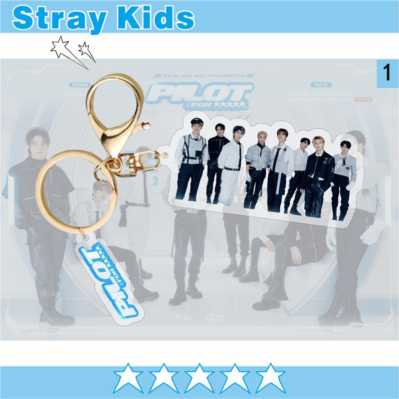 2番目が半額 Stray Kidsグッズ SKZ キーリング プラスチック 5-STAR ストレイキ...