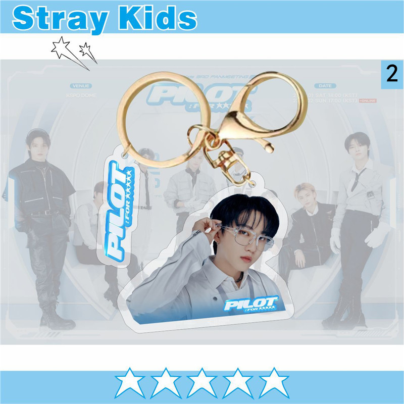 2番目が半額 Stray Kidsグッズ SKZ キーリング プラスチック 5-STAR ストレイキ...