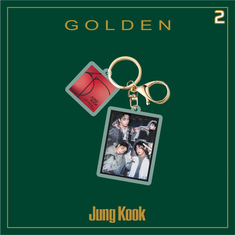 Jung Kookグッズ グク GOLDEN 防弾少年団 BTS バンタン 3D キーリング