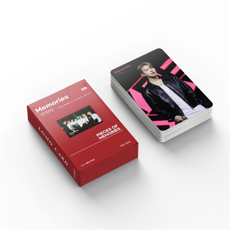 Enhypenグッズ フォト カード 55枚 セット トレカ エンハイプン 写真 全員 フォトカード K-POP 韓国 アイドル Memories :  STEP 2 応援 小物 LOMOカード