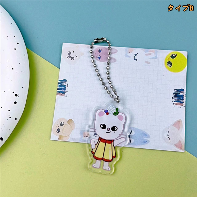 2番目半額 Stray Kidsグッズ SKZOO キーリング プラスチック ストレイキッズ キーホ...