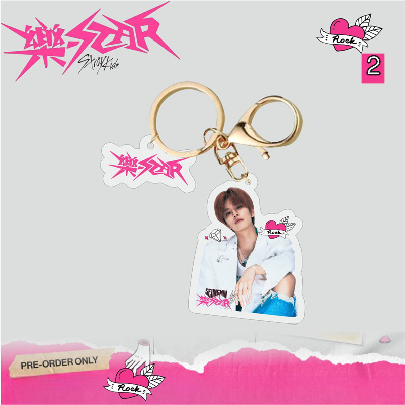 2番目半額 Stray Kidsグッズ SKZ キーリング プラスチック 樂