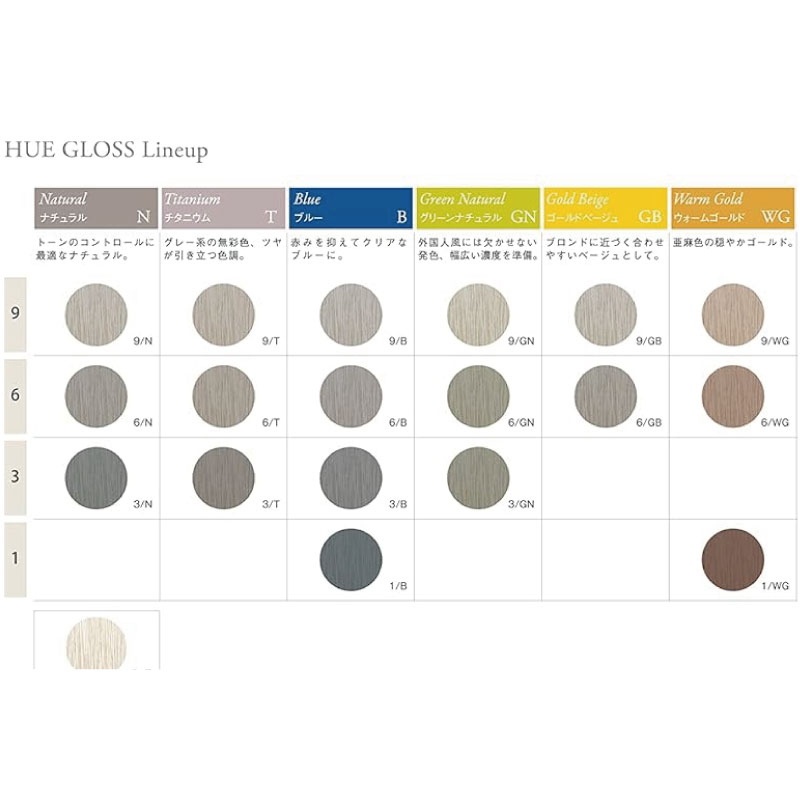 HUE ナンバースリー ヒュウ グロス 各60ml 医薬部外品 毛染め カラー
