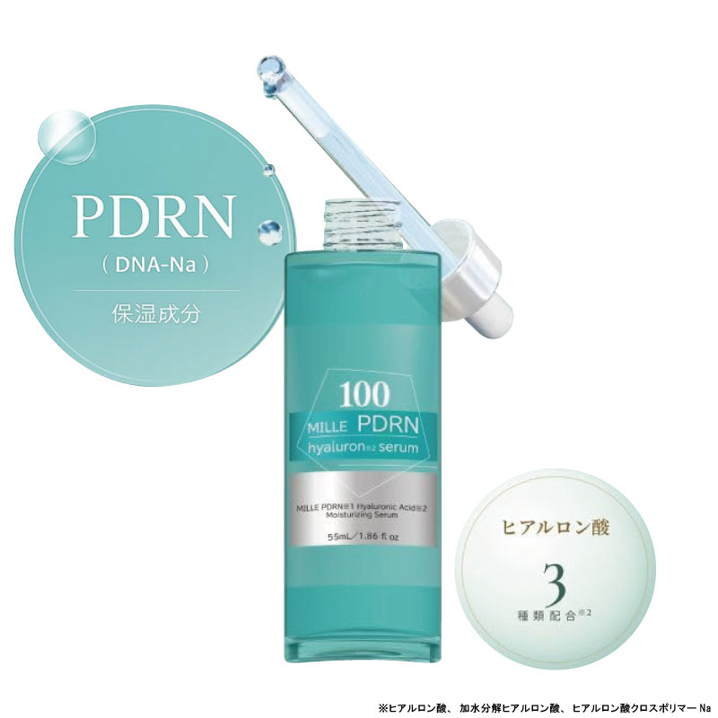 MILLE PDRN＋ヒアルロン酸 美容液 高保湿デイリーセラム 55mL pdrn