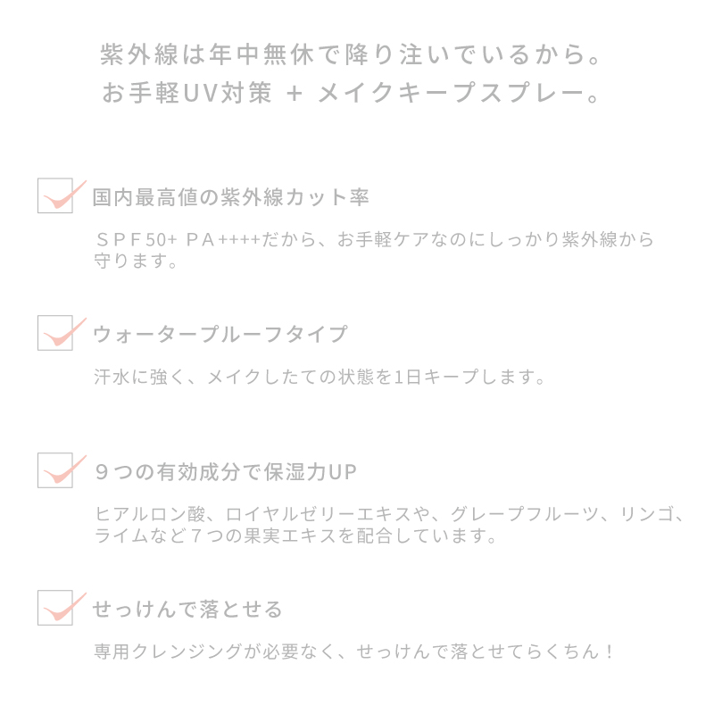 リシャン メイクキープUVスプレー 100g ...の詳細画像1