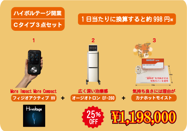 ハイボルテージ開業Cタイプ３点セット