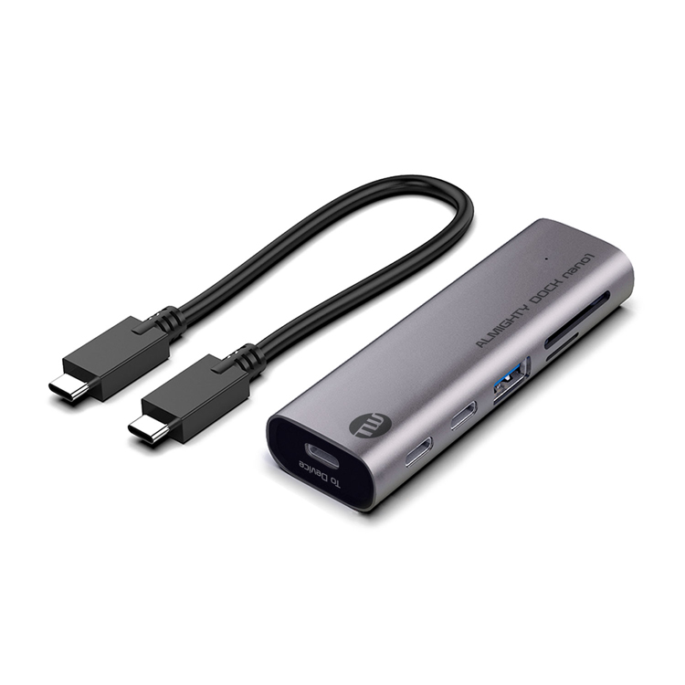 USBハブ USB3.0の2倍の転送速度 USB3.2 Gen2 10Gbps 5in1 ケーブル脱着