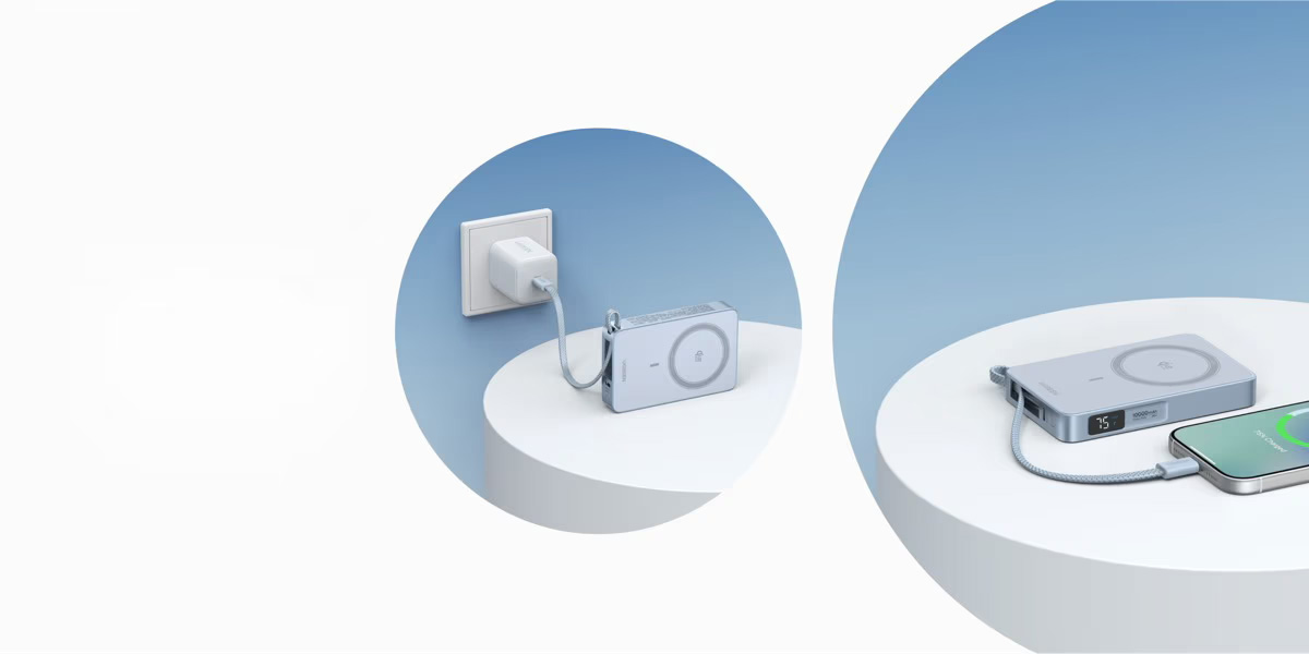UGREEN UGREEN MagFlowシリーズ 10000mAh マグネット式 モバイル