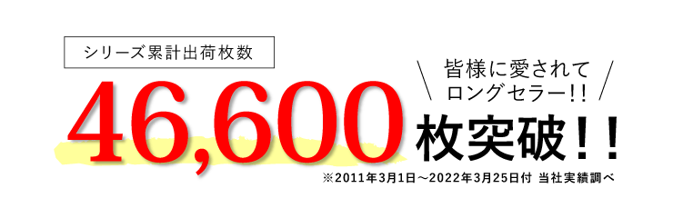 今治タオルガーゼケット シリーズ累計46600枚突破