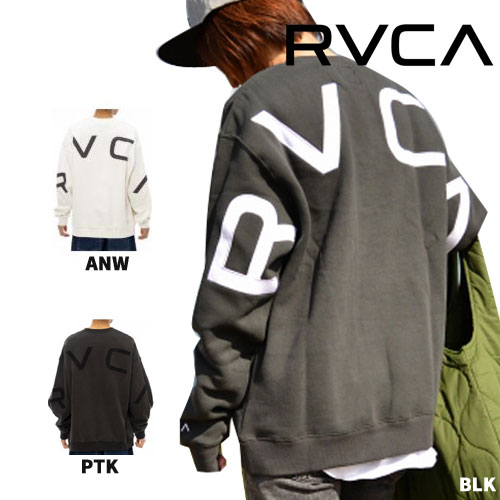 RVCA  トレーナー　メンズ 　レディース  正規品 RVCA ルーカ 裏起毛 クルーネック　BD042-150 スノーボード スエット スウェット ロゴ プルオーバー