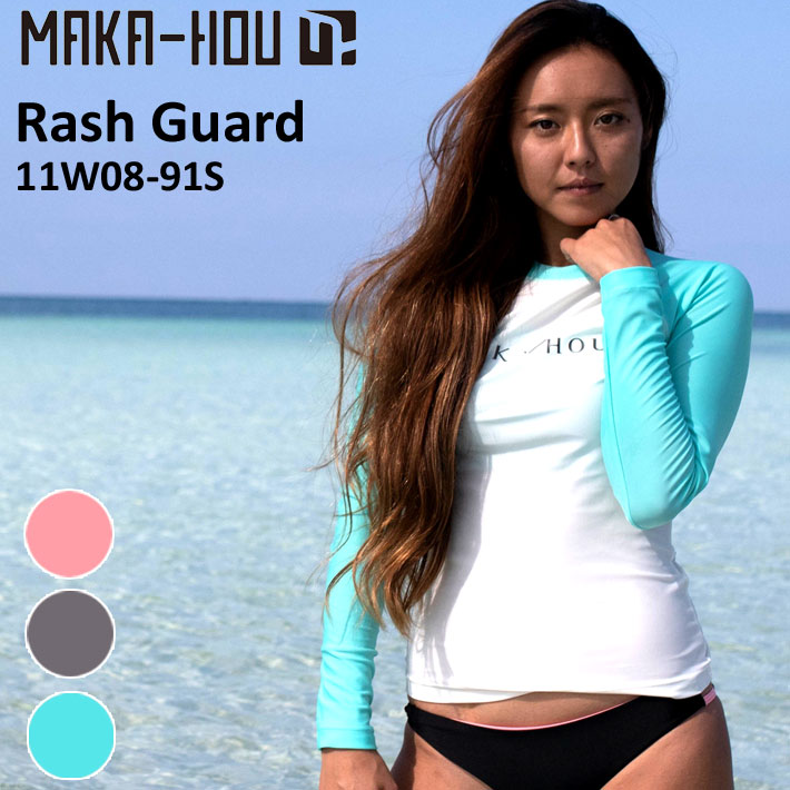 [在庫限り] MAKA-HOU マカホー ラッシュガード Rash Guard [11W08-91S] 水着 サーフィン[現品限り]【在】