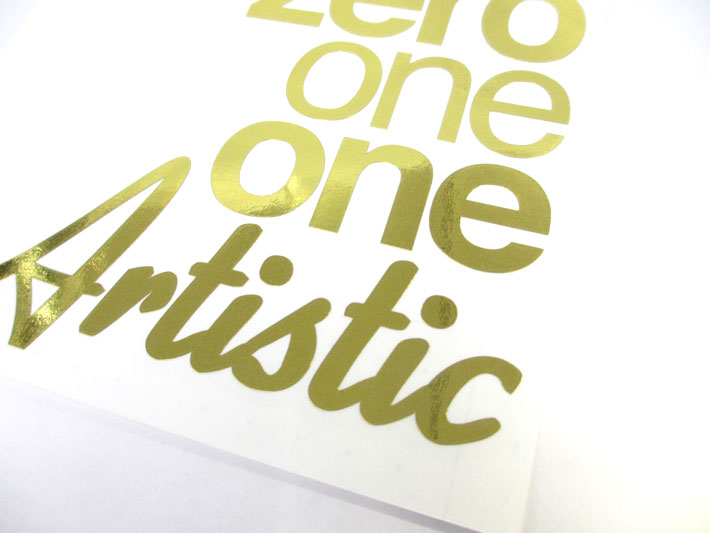 011 ARTISTIC（ゼロワンワンアーティスティック） 在庫限り ステッカー