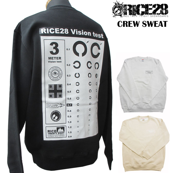 しておりま】 [数量限定] 21-22 ライス28 CREW SWEAT クルー