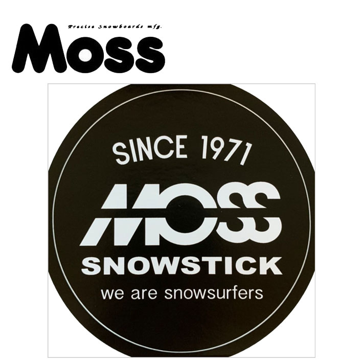 保証 MOSS SNOWBOARDS モス スノーボード STD LOGO カッティングステッカー 280mm x 68mm シール デカール  転写 スノボー アクセサリー