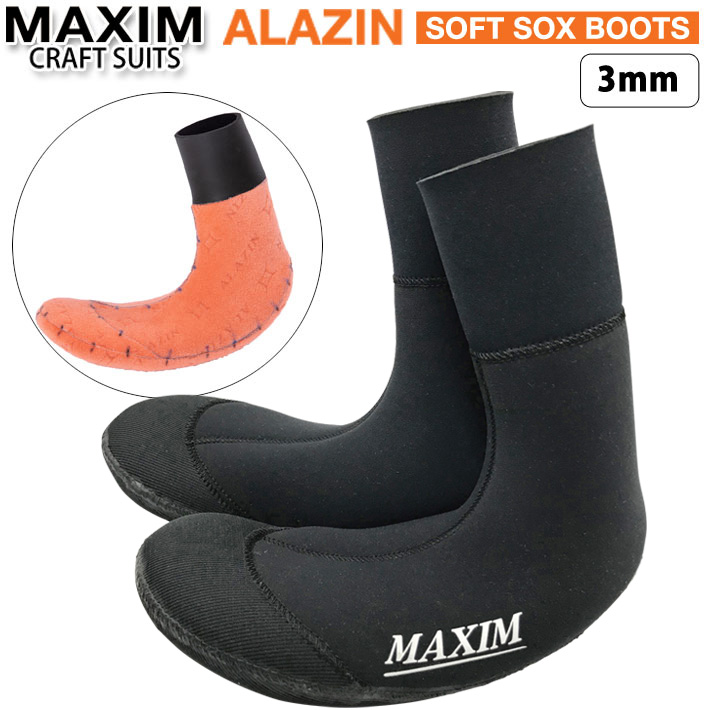 MAXIM 日本製 サーフィン ソックス SOFT SOX BOOTS 3mm マキシム ソフトタイプ ウィンターサーフブーツ 起毛 : su- maxim-sox-002 : follows - 通販 - Yahoo!ショッピング