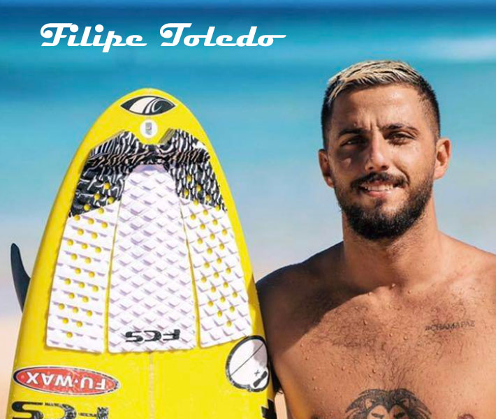 2024 FCS サーフィン デッキパッド FILIPE TOLEDO TREAD-LITE フィリペ・トレド シグネチャーモデル トレッドライト  3ピース サーフトラクション エフシーエス