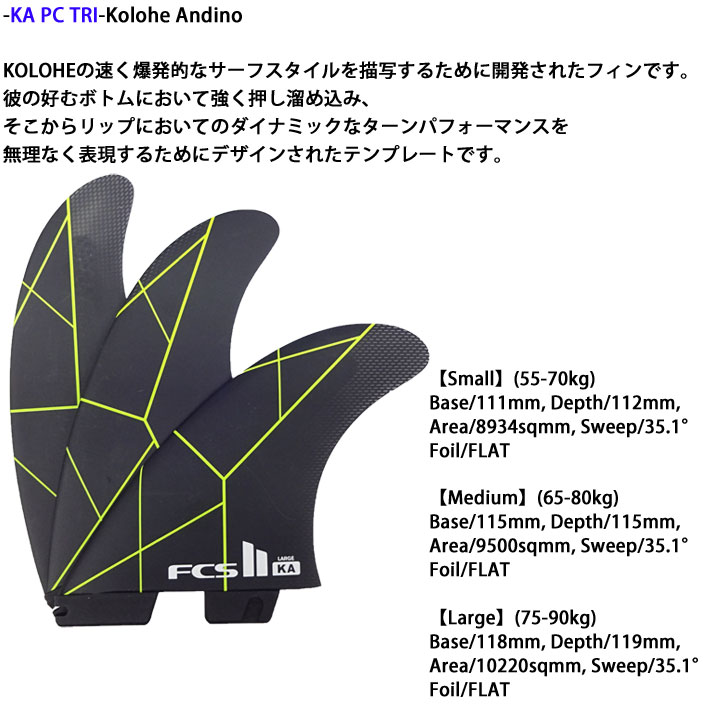 FCS2 FIN エフシーエス2 フィン トライフィン KA PC TRI コロヘアン